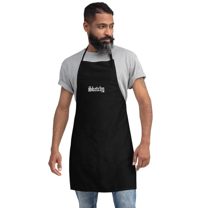 Sketchy Embroidered Apron