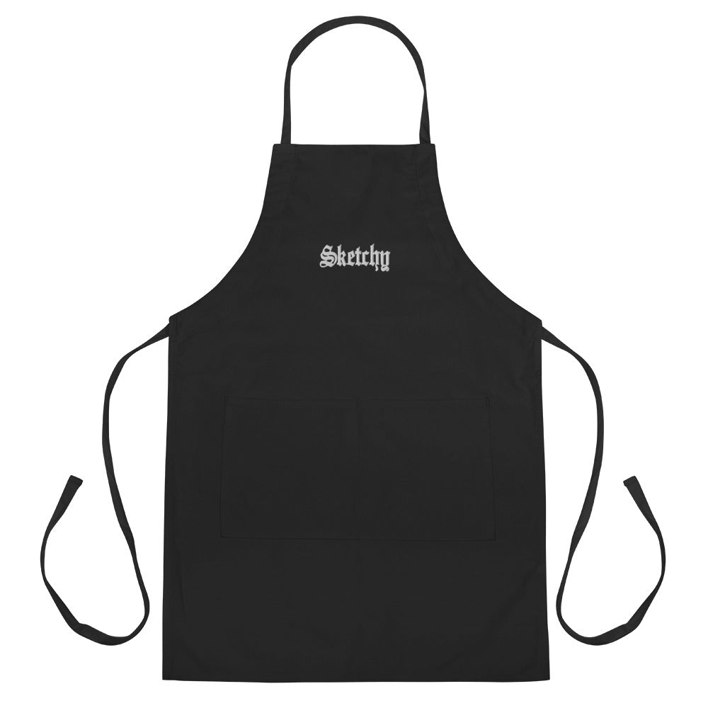 Sketchy Embroidered Apron