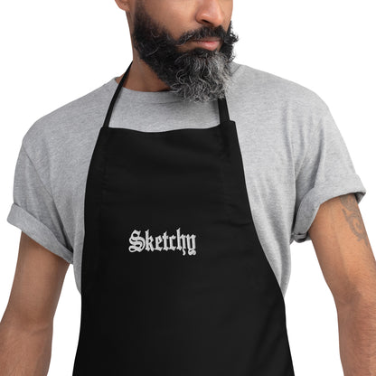 Sketchy Embroidered Apron